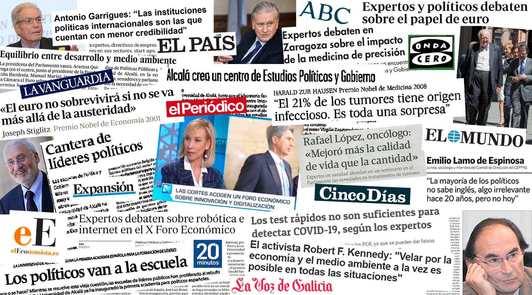 en los medios